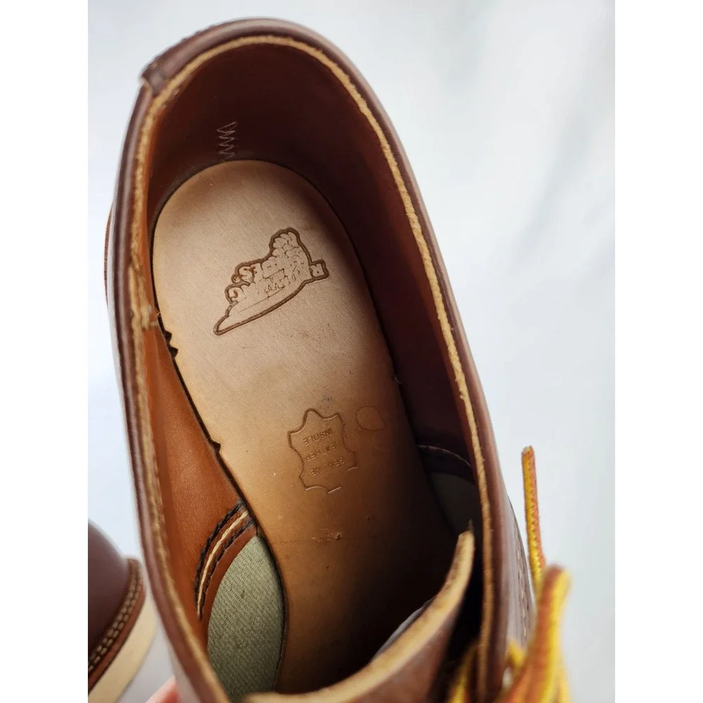 Red Wing Heritage 8109 Moc Toe Oxford Shoes Brown Leather Work Boots USA Men 7.5